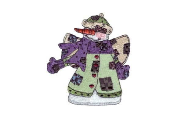 Angelic Snowman Checkers Embroidery Design Review