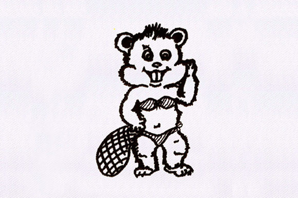 Beaver Girl Embroidery Design Review for Personalized Gifts