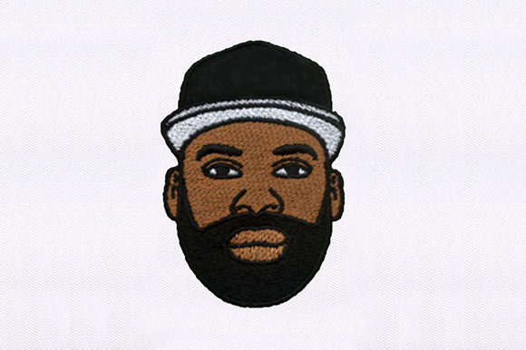 Calm Bearded Man Design: A Thoughtful Embroidery Choice for Handmade Gifts