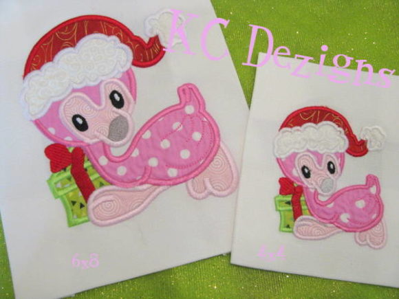 Christmas Baby Flamingo Applique Design Review