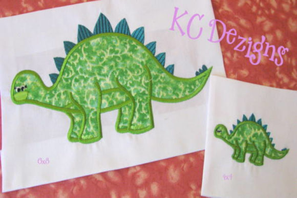 Cute Dinosaur 3: A Playful Embroidery Design for Real Projects