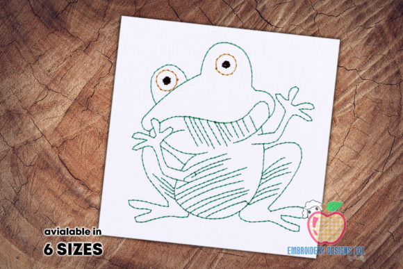 Funny Cartoon Frog Quick Stitch: A Seasonal Embroidery Design Review