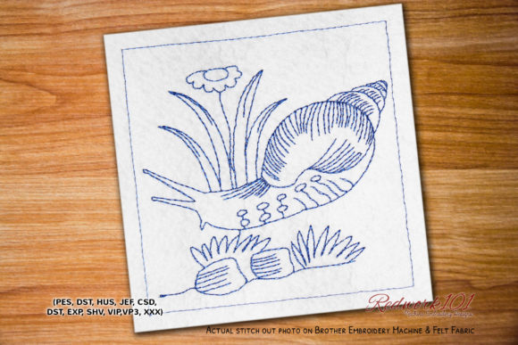 Giant African Snail Embroidery Design Review for Craft Fairs