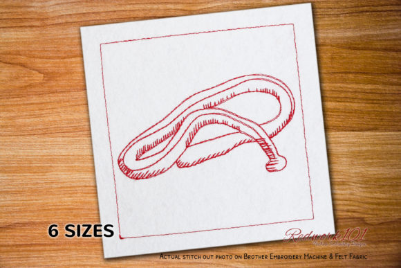 Giant Predatory Worm Lineart Embroidery Design Review