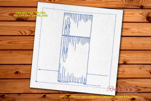Modern Refrigerator Redwork Embroidery Review