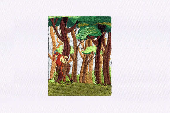 Satyr in a Forest Design Review for Seasonal Embroidery