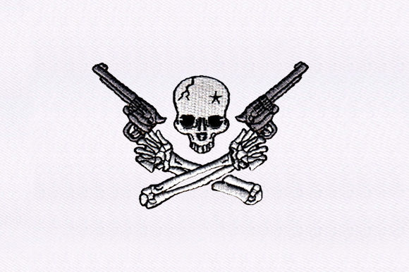 Skull Gunslinger Design Review: A Bold Embroidery Statement