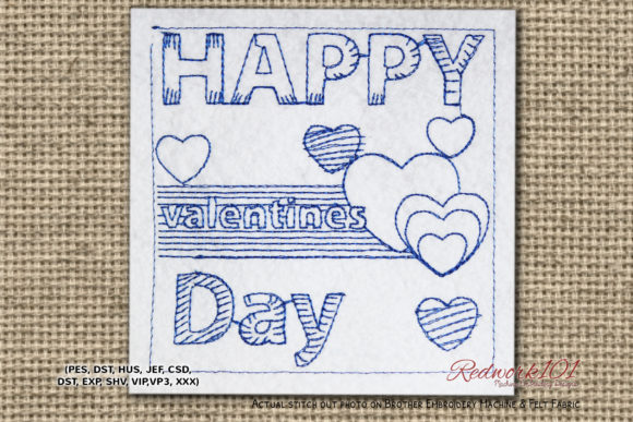 Valentines Love Lineart Embroidery Review