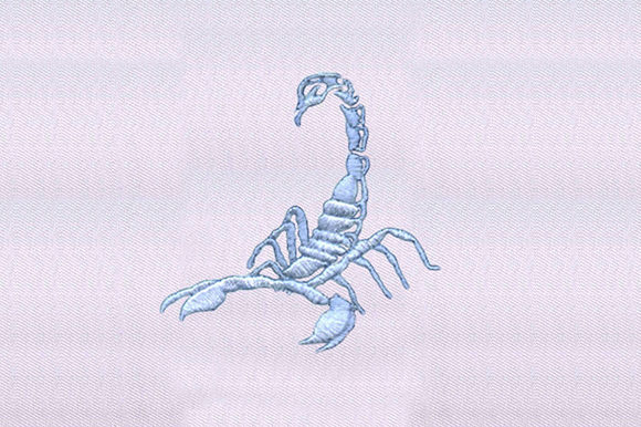 Venomous Scorpion Design: A Bold Embroidery Addition